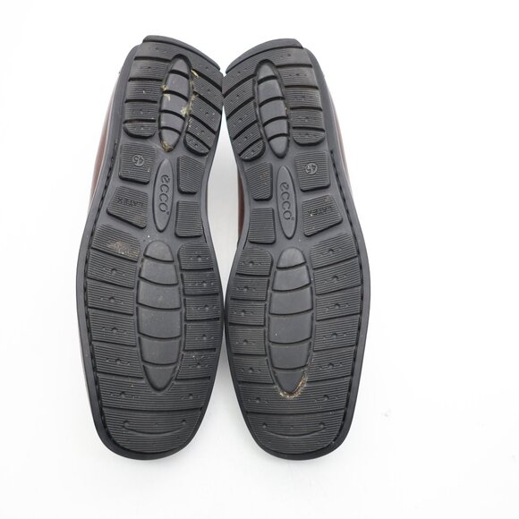 Ecco Classic Moc 2 Driving Loafers Men's Size EU 45 Brown Leather Slip On Shoes - Picture 7 of 10